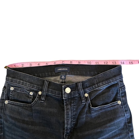 J. Crew Black 9” High-Rise Toothpick Jeans 26T | Sleek Tall Skinny Denim - Picture 5 of 9